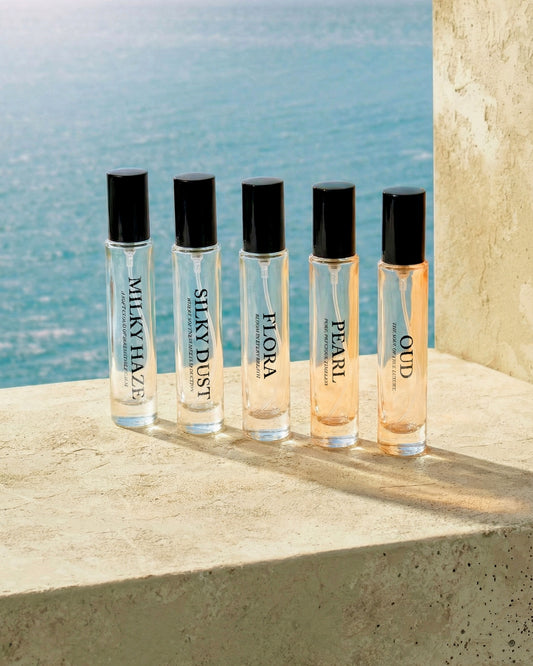 Pack of 5 (Oud, Pearl, Flora, Silky Dust, Milky Haze)