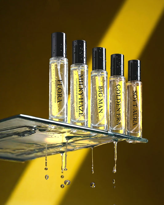 Pack of 5 (Soft Aura, Golden Era, Big Man, Milky Haze, Flora)